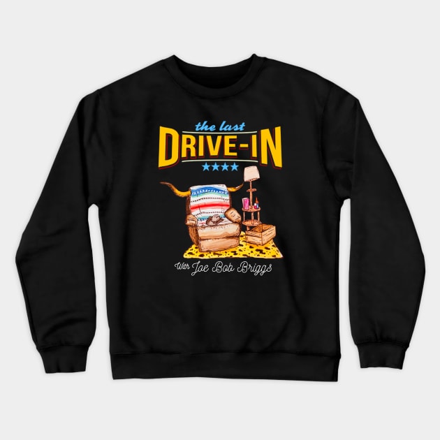 Late Night Drive-in Chair Crewneck Sweatshirt by ReneB615